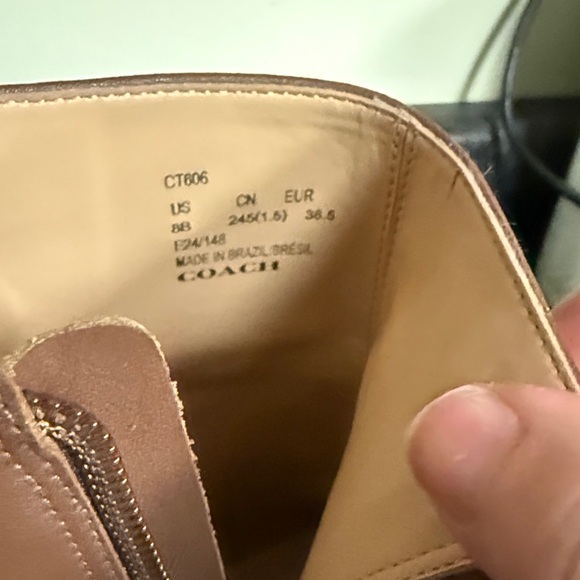 Coach Brown Heeled Boots - Picture 4 of 7